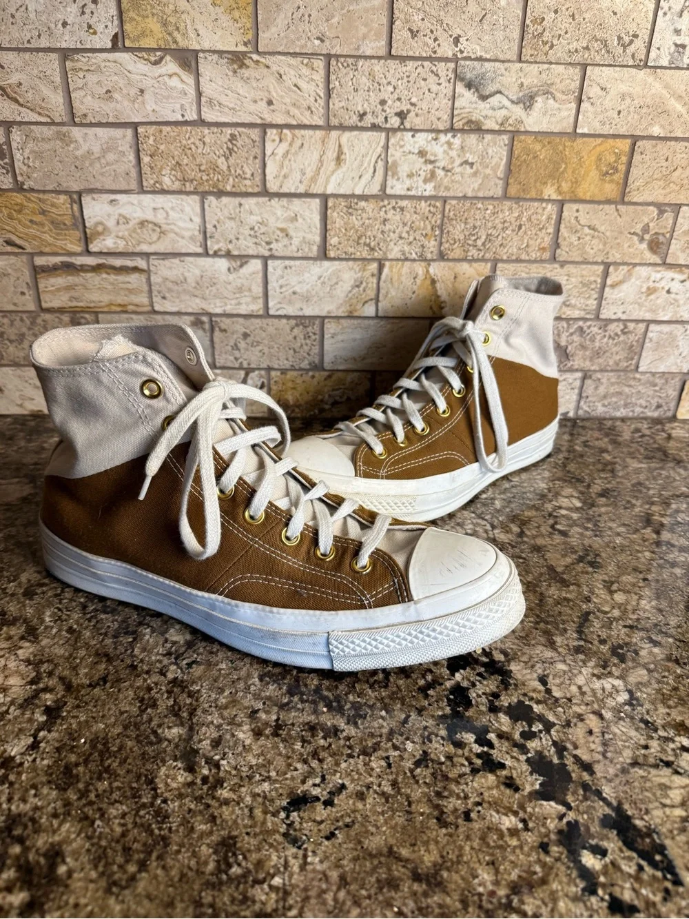 Converse Chuck 70 High Top Stitched Canvas Mens Size 10 Women’s Size 12 Two Tone